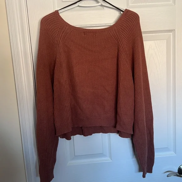 Cropped Knit Sweater - Plus Size 3X - Picture 2 of 3